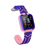 XO Smartwatch para Niños - Pantalla 1.44 pulgadas - Camara Frontal - Correa de Silicona - Carga Magnetica - Color Rosa/Lila