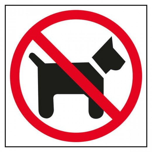 Apli Etiqueta Señalizacion Prohibido Perros 1 U.