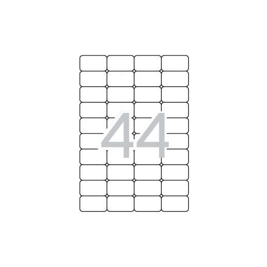 Apli Etiquetas Translucidas Resistentes Intemperie 48.5 x 25.4mm 20 Hojas