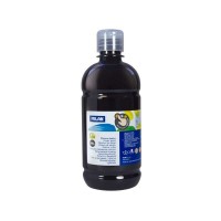 Milan Botella de Pintura para Dedos - 500ml - Facil Aplicacion - Mezclable - Color Negro