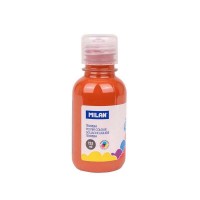 Milan Botella de Tempera 125ml - Tapon Dosificador - Secado Rapido - Mezclable - Color Marron