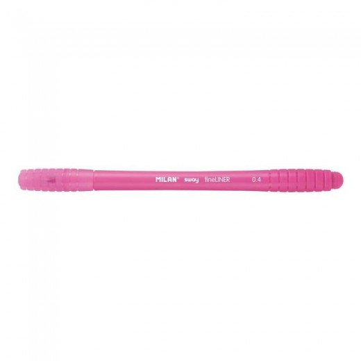 Milan Sway Fineliner Rotulador - Punta Fina 0.4mm - Ergonomico - Tinta al Agua - Color Rosa