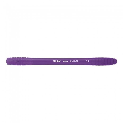 Milan Sway Fineliner Rotulador - Punta Fina 0.4mm - Ergonomico - Tinta al Agua - Color Violeta