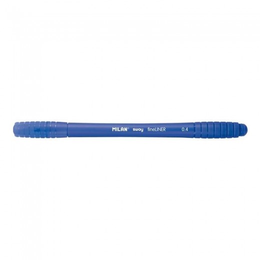 Milan Sway Fineliner Rotulador - Punta Fina 0.4mm - Ergonomico - Tinta al Agua - Color Azul