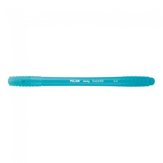 Milan Sway Fineliner Rotulador - Punta Fina 0.4mm - Ergonomico - Tinta al Agua - Color Azul Claro