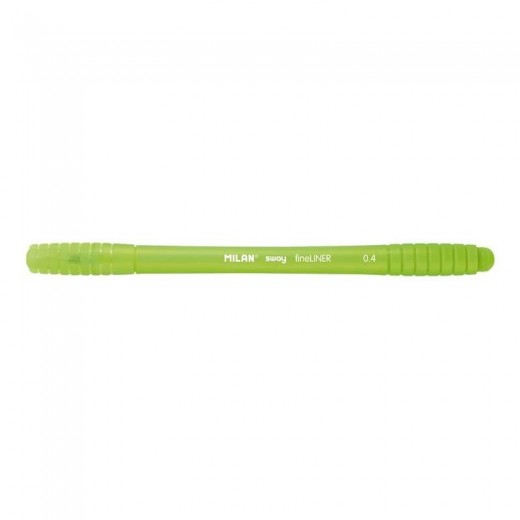 Milan Sway Fineliner Rotulador - Punta Fina 0.4mm - Ergonomico - Tinta al Agua - Color Verde Claro