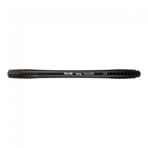 Milan Sway Fineliner Rotulador - Punta Fina 0.4mm - Ergonomico - Tinta al Agua - Color Negro