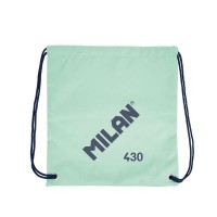 Milan Serie 1918 Bolsa/Mochila de Tiras Grande - Tejido 'ripstop' Ligero y Resistente - Medidas 34x42x0.7cm - Color Verde