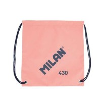 Milan Serie 1918 Bolsa/Mochila de Tiras Grande - Tejido 'ripstop' Ligero y Resistente - Medidas 34x42x0.7cm - Color Rosa