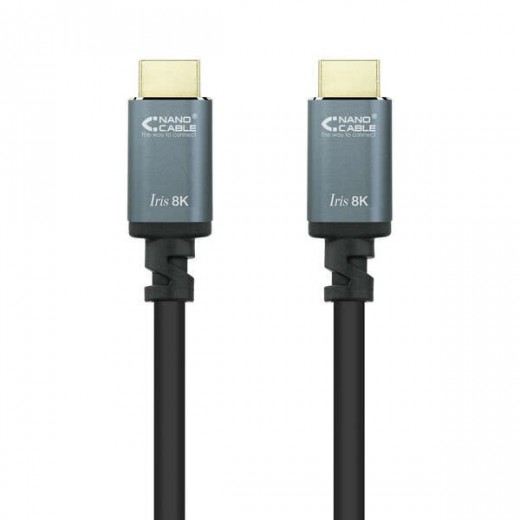 Nanocable Cable HDMI 2.1 Iris 8K A/M-A/M 0.5m - Color Negro