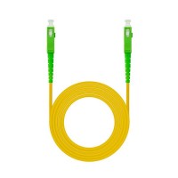 Nanocable Cable Fibra SC/APC-SC/APC Monomodo LSZH 1m - Color Amarillo