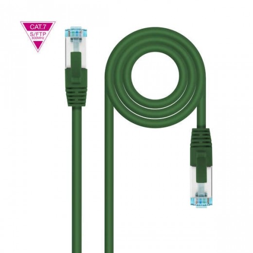 Nanocable Cable Red Cat.7 LSZH SFTP PIMF AWG26 2m - Color Verde