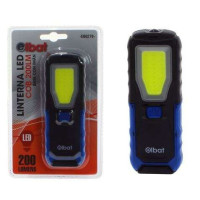 Elbat Linterna LED Magnetica 200lm - Potente Iman en la Base - Gancho Giratorio