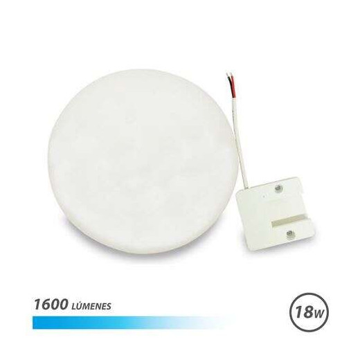 Elbat Aplique LED Techo con Base Fija Redondo 18W Luz Fria
