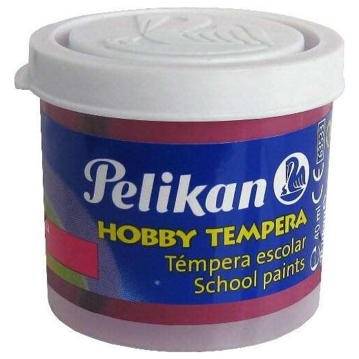 Pelikan Tempera Escolar Frasco 40ml - Facil de Usar - Ideal para Actividades Escolares - Color Magenta