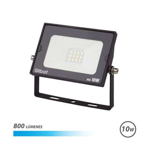 Elbat Foco LED Serie Super Slim 10W 800lm - 6500K Luz Fria - Apto para Exterior