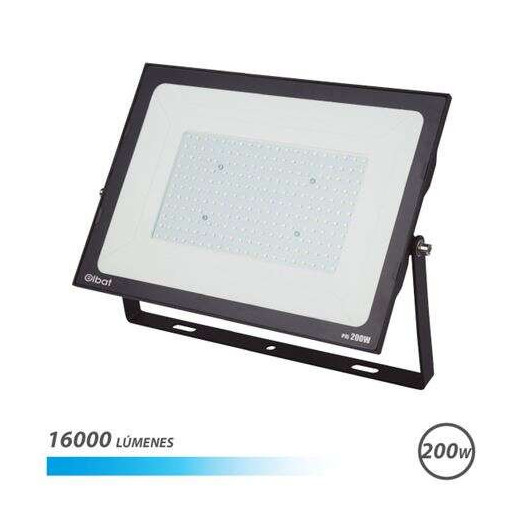 Elbat Foco LED Serie Super Slim 200W 16000lm - 6500K Luz Fria - Apto para Exterior