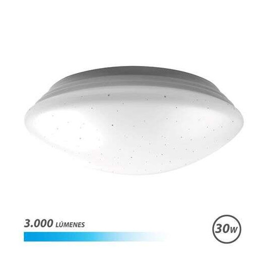 Elbat Serie Saturno Aplique Redondo de Techo LED 30W 3000lm - 6500K Luz Fria - Diametro 28cm