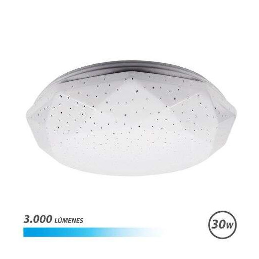 Elbat Serie Neptuno Aplique de Techo LED 30W 3000lm - 6500K Luz Fria - Diametro 28cm