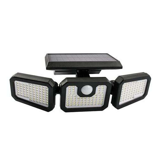 Elbat Foco Solar Triple - 800LM - Luz Fria 6500K - Sensor de Movimiento