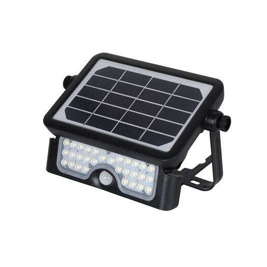 Elbat Foco Led Solar Multifuncion 5W - 500LM - Luz Fria 6000K - Sensor de Movimiento