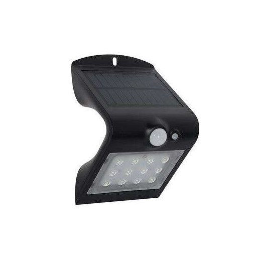 Elbat Aplique Led Solar Doble Iluminacion 1.5W - 220LM - Luz Fria 6000K - Luz Calidad 3000K - Sensor de Movimiento