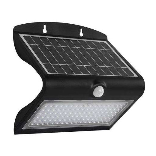 Elbat Aplique Led Solar Doble Iluminacion 8W - 850LM - Luz Fria 6000K - Luz Calidad 3000K - Sensor de Movimiento