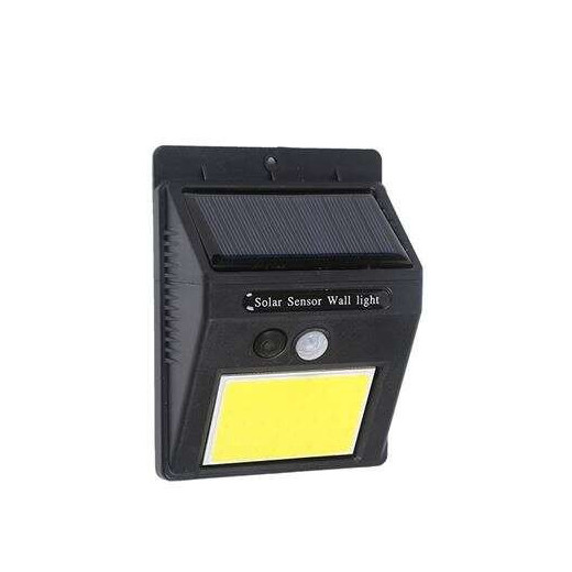 Elbat Aplique Led Solar - 110LM - Luz Fria 6500K - Sensor de movimiento - Bateria 1200mAh