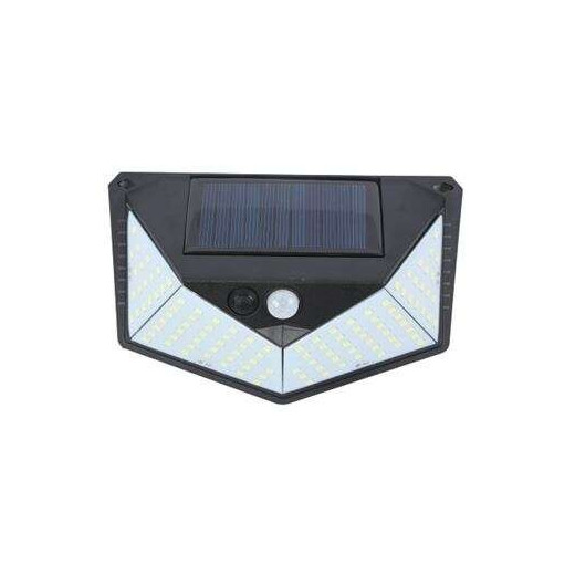 Elbat Aplique Solar 3 Caras - 250LM - Luz Fria 6500K - Sensor Movimiento - Bateria 1200mAh