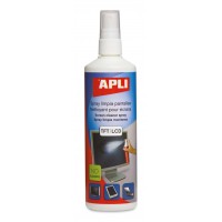 Apli Spray Limpiador Pantallas TFT/LCD - Contenido 250ml - Elimina Manchas y Polvo - Mantiene Pantallas Limpias y sin Bacterias