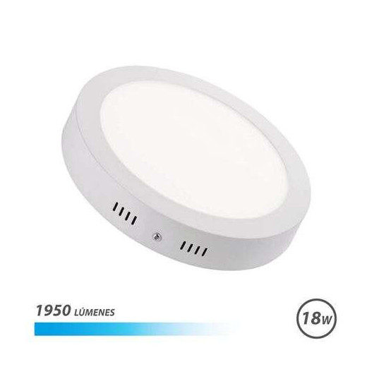 Elbat Downlight de Pared LED 18W 1950lm - Forma Circular 225mm - 6500K Luz Fria