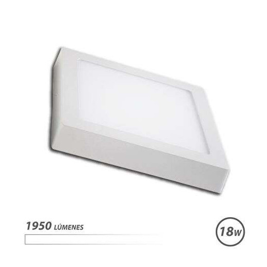 Elbat Downlight de Pared LED 18W 1950lm - Forma Cuadrada 225mm - 4000K Luz Blanca