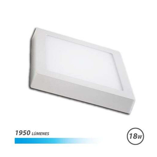 Elbat Downlight de Pared LED 18W 1950lm - Forma Cuadrada 225mm - 6500K Luz Fria