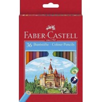 Faber-Castell Classic Colour Pack de 36 Lapices de Colores Hexagonales - Resistencia a la Rotura - Colores Surtidos