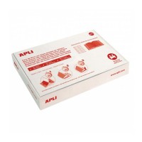 Apli Caja de 100 Fundas Transparentes de PVC con Solapa Autoajustable - Adaptables - Sin Necesidad de Cortar - Eco-Friendly