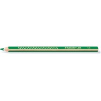 Staedtler Jumbo Noris 128 Lapiz Triangular de Color - Mina de 4mm - Resistencia a la Rotura - Diseño Ergonomico - Color Verde