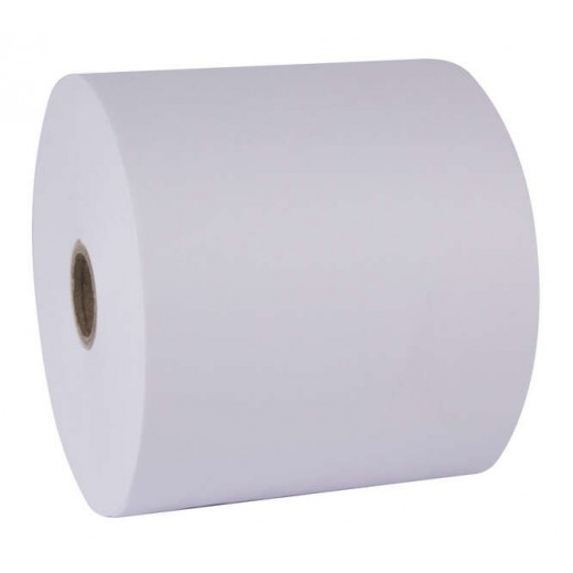 Apli Papel Electra Rollo - 44x70x12mm - Resistente al Agua y al Desgarro - Ideal para Etiquetas y Señalizacion - Blanco