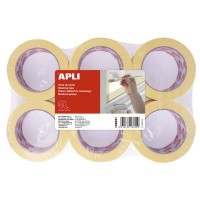 Apli Rollo Cinta Pintor 48mm x 45m - Adhesivo de Alta Resistencia - Facil de Cortar y Aplicar