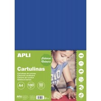 Apli Cartulina Azul Oscuro A4 170g 50 Hojas