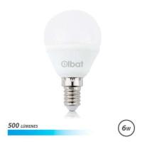 Elbat Bombilla LED G45 6W 500LM E14 Luz Fria - Ahorro de Energia - Larga Vida Util - Bajo Consumo - Color Blanco