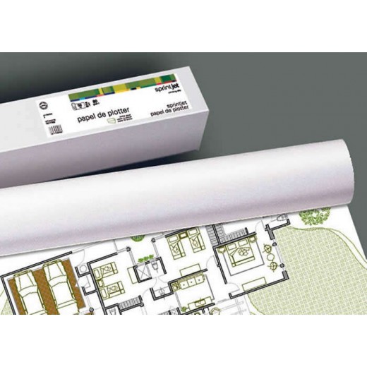 Fabrisa Plus Bobina de Papel para Plotter 80gr - Medidas 914mm x 50m