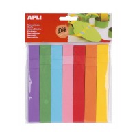 Apli Tiras de Papel - 30 Tiras por Color - Perfectas para Decoraciones