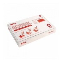 Apli Caja de 100 Fundas Transparentes de PVC con Solapa Autoajustable - Adaptables sin Corte - Adhesivo Eco-Friendly