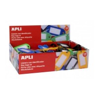 Apli Pack de 100 Llaveros con Etiqueta - Facil Apertura - Ideal para Oficinas