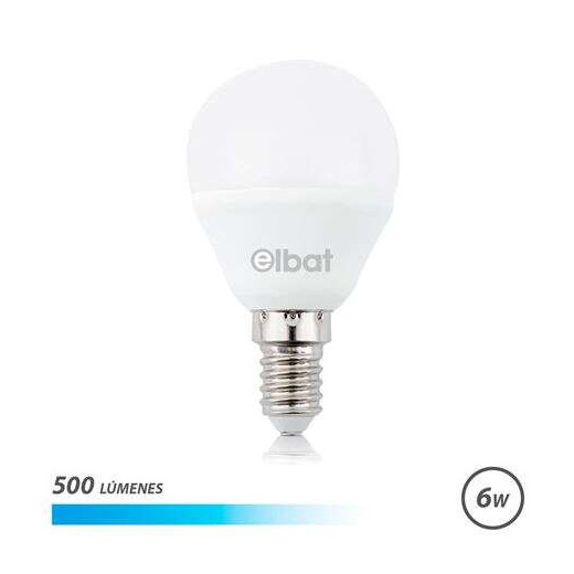 Elbat Bombilla LED G45 - 6W - 500Lm - E14 - Luz Blanca