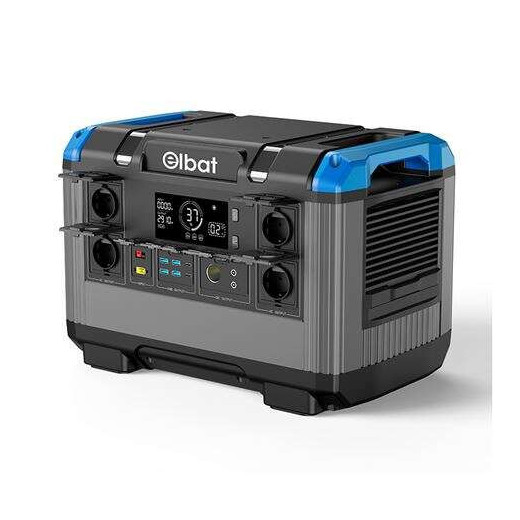 Elbat Generador de Energia Portatil - 2400W - Bateria de Litio de 630.000Mah - Proteccion Contra Cortocircuito