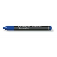 Staedtler Lumocolor Permanent Omnigraph 236 Cera Permanente Hexagonal - Resistente al Agua - Diametro 12mm Aprox - Color Azul