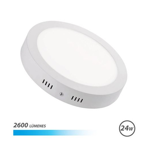 Elbat Downlight Circular sobre Pared LED 24W Luz Blanca - Color Blanco