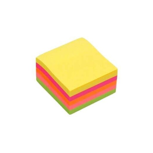 Bismark Taco de 450 Notas Adhesivas 76x76mm - Colores Neon Surtidos