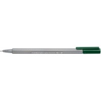 Staedtler Triplus Fineliner 334 Rotulador de Punta Fina - Trazo de 0.3mm - Tinta Base de Agua - Color Verde Oscuro